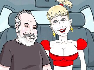 Ted's ride in cartoon