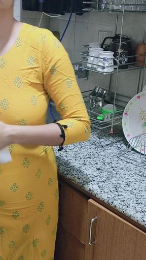 I Find My Horny Step Mom in the Kitchen - Porn in Hindi