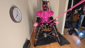 Sissy Maid Escapes Chair Self Bondage Early