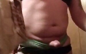 Big Cock Twink Cumming Hard in Bra and Panties