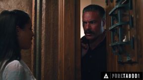 PURE TABOO MILF Cory Chase LOCKS Naive Neighbor Nina White In CAGE As A Gift For Her Pervert Husband