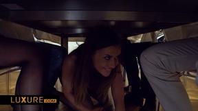 ”Under the swinger dinner table”