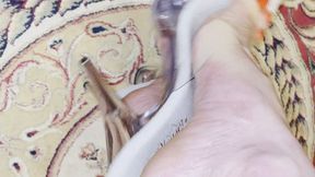 Provocative dangling transparent high heels 1