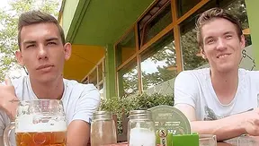 Thirsty Twinks Down Beer Take Double Trouble — Hard cocks Deep! – XXXGay