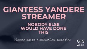 Giantess Yandere Streamer Buys You - Tiny Property POV Audio - Feet Pitch on Camera - Ownership by GTS Works