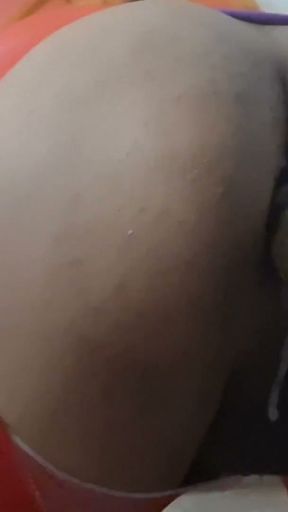 Oiled Mexican Fat Ass Trans Asuka Anal Bred by Big Black Cock and Cumfarting Massive Creampies   Clip 2
