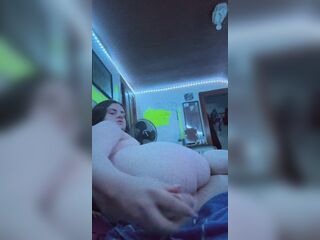 Trans hotty screws herself with 7’ in sex tool