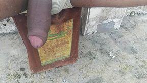 I am going to the terrace of my house, taking out my penis and masturbating in a tree to ejaculate.