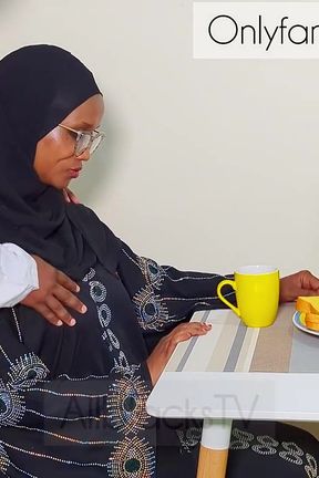 Shameless Muslim Hijabi Sucks Her Stepbrother's Cock and Gets Fucked Before Breakfast