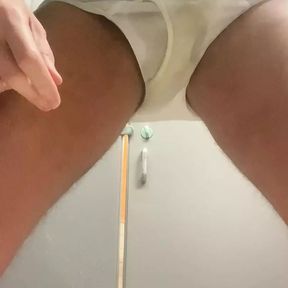 Pissing my Tighty whites in stall