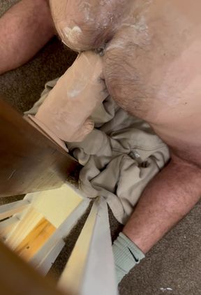 FAT XXL Dildo destroys my straight man's ass