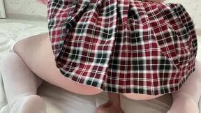 Sexy College  girl Brings Herself to a Long Orgasm with a Squirt!.