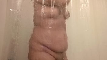 Taking a shower