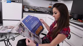 Amirah Adara paired up Shalina Devine and the lucky guy for a quick fuck
