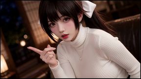 ai henti-black hair white ribbon big breasts sheer tights rough sex compilation