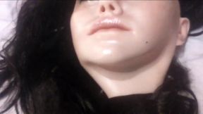 Empty Kathy wears hot female mask to become your perfect rubber bimbo slave