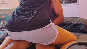 horny step mom rides stepson s big dick. hardcore sex