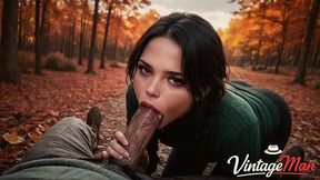 i love autumn and sucking grandpa s cock in the bushes [ai]