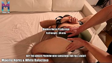 Blindfolded tied up fucked hard by a masked hung muscle man I swallow everything