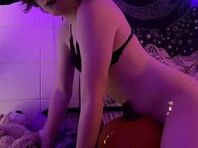 Femboy Witch Fucks Pumpkin For Halloween