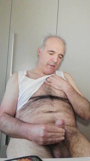 Hi Boy, Jerk off Your Cock with This Dirty Old Man