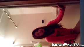 Japanese girl urinates on floor in several scenes