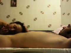Man fuck Russian girl on sofa