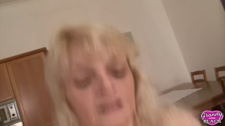 GRANNYLOVESBLACK - Evelins Hairy Bush Filled With Thick BBC