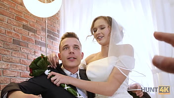 Czech bride fucked POV in wedding dress