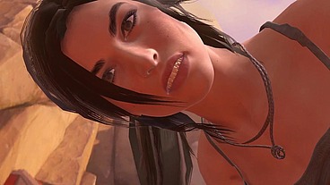 Lara Croft and the giant cock