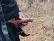 Show my cock in the forrest