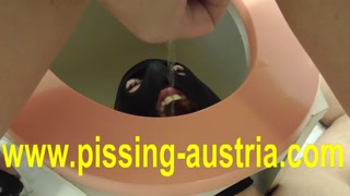 japanese mistress pee on toilet slave