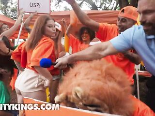 REALITY KINGS - College Angels Sky Wonderland & Katerina Deville Are Huge Football Fans & Schlong Lovers