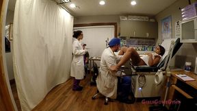 adorable latina sheila daniels spread eagle in stirrups while boyfriend watches doctor & nurse examine her with a speculum - gyno medfet medical exam more videos available at girlsgonegyno - tampa
