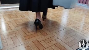 bavarian fantasy - latina in dirndl wet and messy cleaning the house