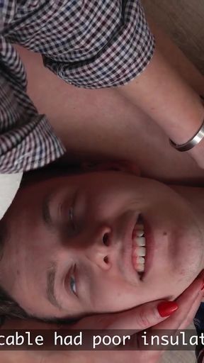 MATURE4K. Big Boobs MILF Turns Her Virgin Neighbor Into a Man   Clip 1