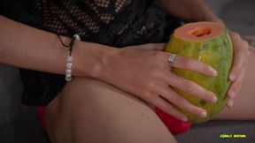 Asian Twink Breeds a Juicy Papaya - Homemade Fleshlight Fuck
