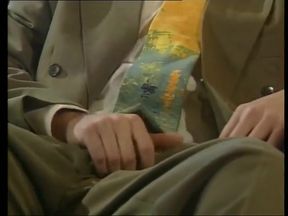 Two irresistible milf play with each other and cock