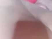 Playing with my 7 inch DILDO until I CUM while my husband Showering!