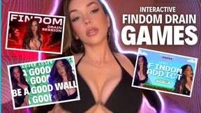Findom Drain Games | 3-in-1 | Interactive
