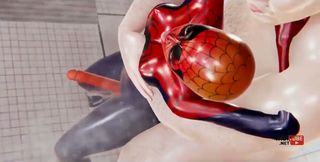 Spiderman Is Fucked by a Big Man Yaoi - Asian Japanese Manga Anime Hentai Gay Porn