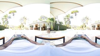 Horny Latina Tgirl Mannuela Silva Gets Fucked by the Pool