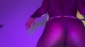 Hot Ebony Shows of Her Twerking Skills POV Close up Part 1