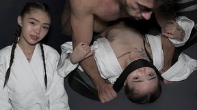 PINNED DOWN - Asian Teen Fucked By Her Trainer