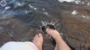 Big Feet and Hairy Legs Outside