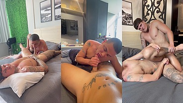 TIAGO GAÚCHO - PACCOO FODENDO O PUTO GAÚCHO - TATUADO LIBERA O PAUZÃO PRO CARA MAMAR E FODE O RABO DELE