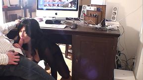 Busty Britney'_s Quickie Office Blowjob: Weekday Cum Swallowing Service From 9 to 5!