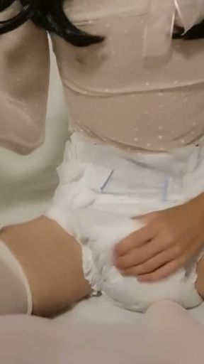Cum With Me Faggot , Diaper Sissy JOI   Clip 2