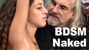 Nicole Redwing & Master Len BDSM Naked Bullwhiped Pussy LEN657A