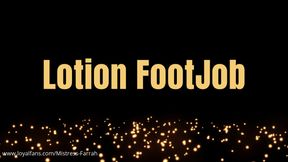 Lotion Footjob